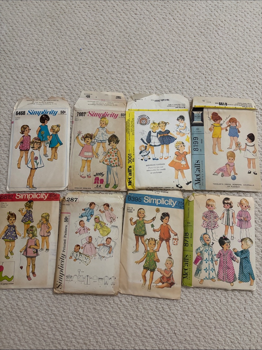 Vintage Children’s Sewing Pattern Lot - Assorted Designs